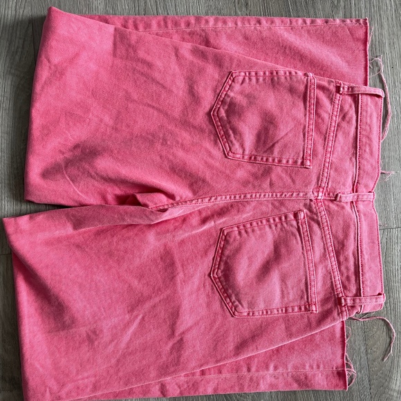 Pink Gap High Rise Wide Leg Jeans - Picture 3 of 5